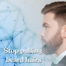 stop pulling beard hair